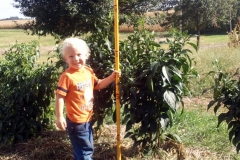 (1/2) Missouri farmer is showing his super tall Jalapeño plants.