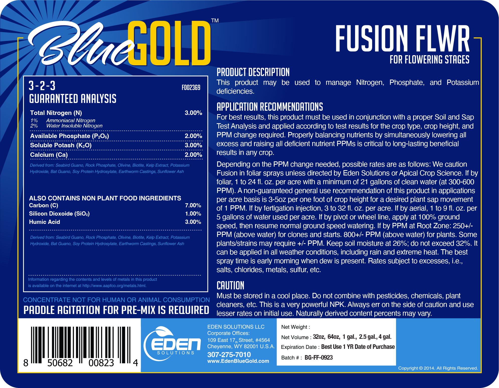Fusion Flower Label
